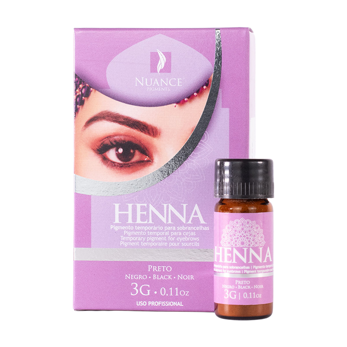 Henna para Sobrancelhas Nuance - Preto 3g